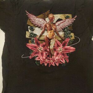Nirvana In Utero Angel Graphic Band T-Shirt Black Large